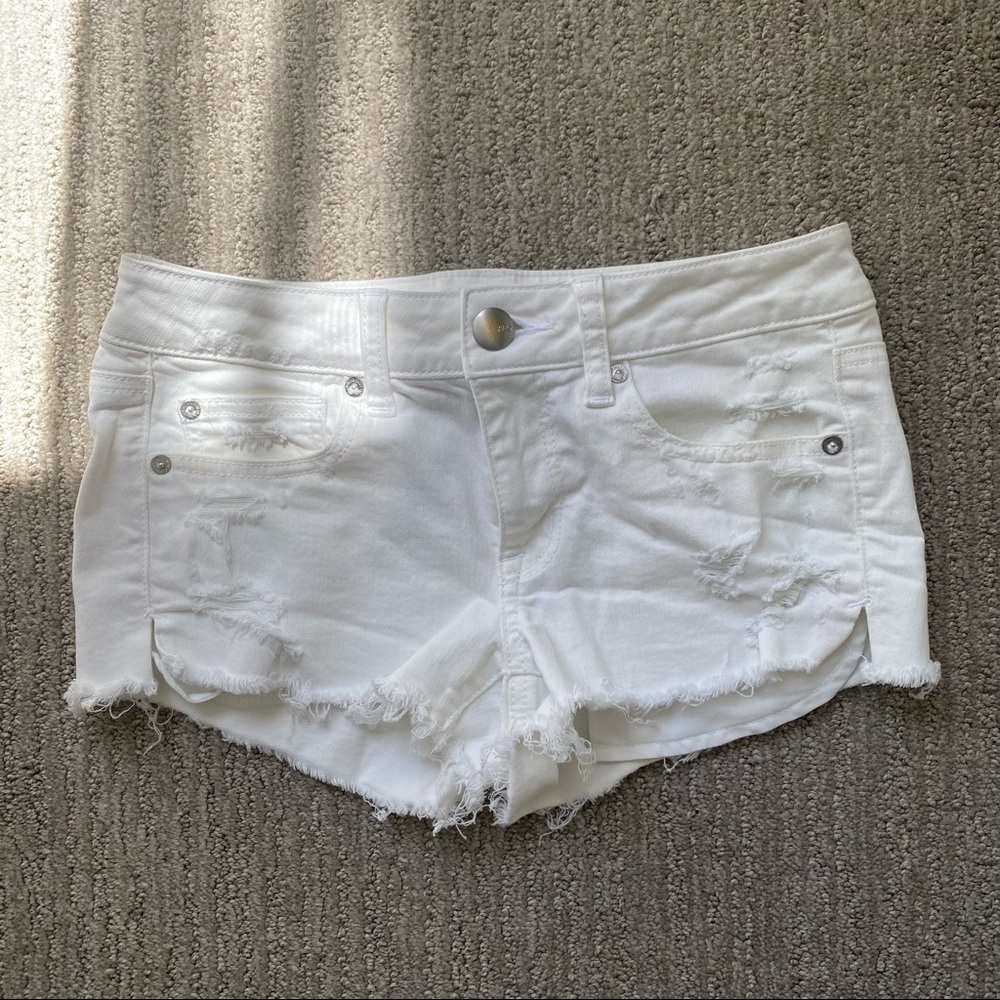 AEO super stretch white shortie